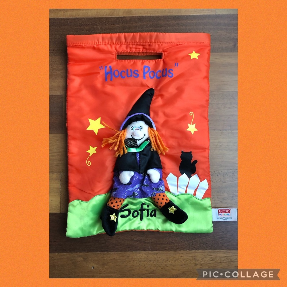 Custom Halloween "SOFIA" trick or treat bag